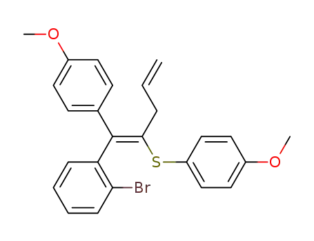 1-bromo-2-{(1Z)-1-(4-methoxyphenyl)-2-[(4-methoxyphenyl)thio]penta-1,4-dienyl}benzene
