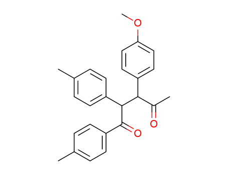 Molecular Structure of 1333377-93-7 (3-(4-methoxyphenyl)-1,2-di-p-tolylpentane-1,4-dione)