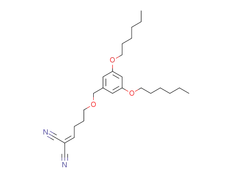 2-(4-(3,5-bis(hexyloxy)benzyloxy)butylidene)propanedinitrile