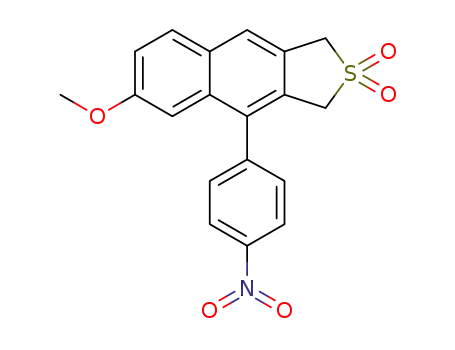 6-methoxy-4-(4-nitro-phenyl)-1,3-dihydro-naphtho[2,3-c]thiophene 2,2-dioxide