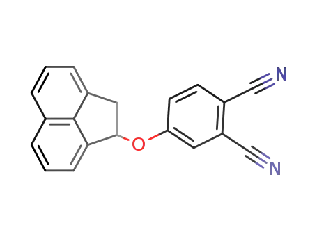 Molecular Structure of 1288981-15-6 (4-(1,2-dihydroacenaphthylen-1-yloxy)phthalonitrile)