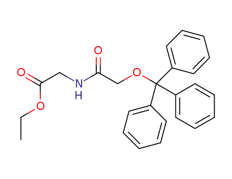 Molecular Structure of 1275616-91-5 (ethyl (2-trityloxyacetylamino)acetate)