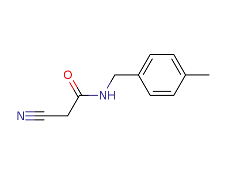 Molecular Structure of 64488-12-6 (2-CYANO-N-(4-METHYLBENZYL)ACETAMIDE)