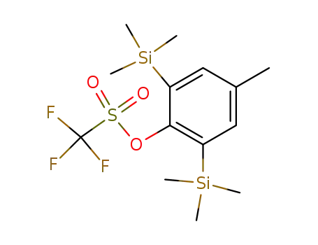 Methanesulfonic acid, trifluoro-, 4-methyl-2,6-bis(trimethylsilyl)phenyl
ester