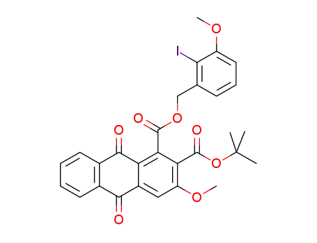 2-tert-butyl 1-(2'-iodo-3'-methoxybenzyl) 3-methoxy-9,10-anthraquinone-1,2-dicarboxylate