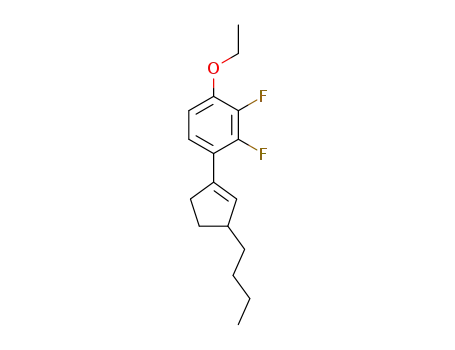Molecular Structure of 1352565-93-5 (1-(3-butylcyclopent-1-enyl)-4-ethoxy-2,3-difluorobenzene)