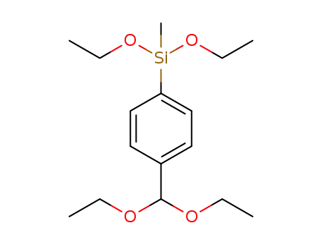 Molecular Structure of 1193728-44-7 (4-(diethoxymethylsilyl)benzaldehyde diethyl acetal)