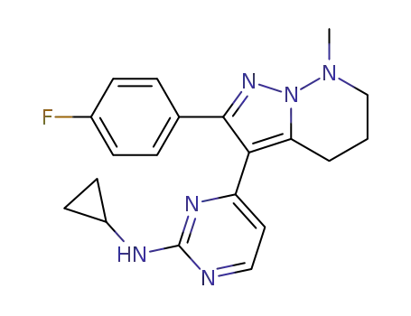 N-cyclopropyl-4-[2-(4-fluorophenyl)-4,5,6,7-tetrahydro-7-methylpyrazolo[1,5-b]pyridazin-3-yl]-2-pyrimidinamine