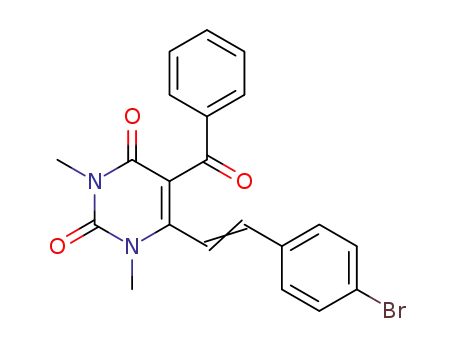 5-benzoyl-6-[2-(4-bromophenyl)ethenyl]-1,3-dimethylpyrimidine-2,4(1H,3H)-dione
