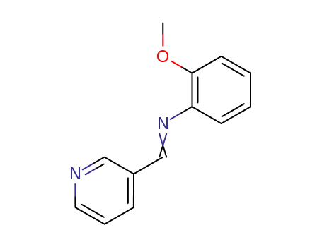 Molecular Structure of 41855-67-8 (N-(2-Methoxyphenyl)pyridine-3-methanimine)