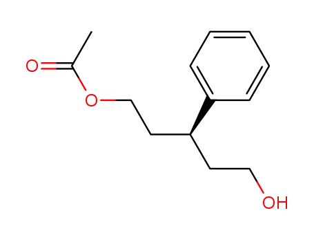 Molecular Structure of 153363-11-2 ((S)-5-hydroxy-3-phenylpentyl acetate)