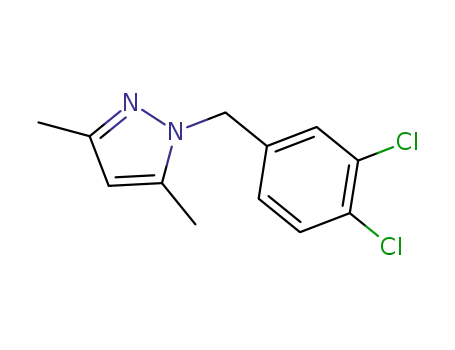 Molecular Structure of 1274494-85-7 (1-(3,4-dichlorobenzyl)-3,5-dimethyl-1H-pyrazole)