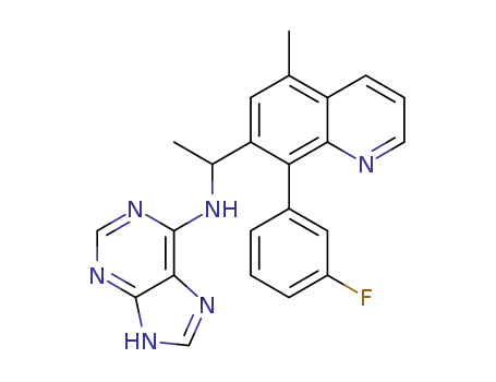N-{1-[8-(3-fluorophenyl)-5-methylquinolin-7-yl]ethyl}-9H-purin-6-amine