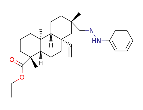 ethyl (5β,8α,9β,10α,13α)-8-ethenyl-13-methyl-13-[(E)-(2-phenylhydrazinylidene)methyl]podocarpan-15-oate
