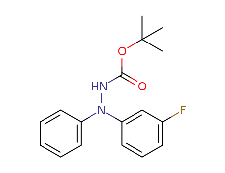 Molecular Structure of 1338369-67-7 (N-tert-butoxycarbonyl-N'-(3-fluorophenyl)-N'-phenylhydrazine)
