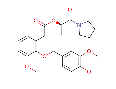 (R)-1-oxo-1-(pyrrolidin-1-yl)propan-2-yl 2-(2-(3,4-dimethoxybenzyloxy)-3-methoxyphenyl)acetate