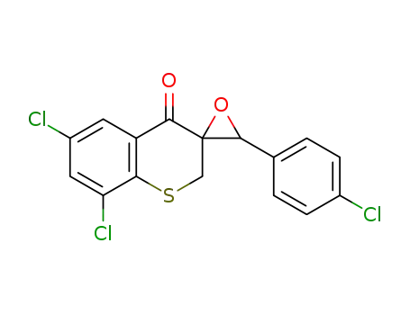 6',8'-dichloro-3-(4-chlorophenyl)spiro[oxirane-2,3'-thiochroman]-4'-one