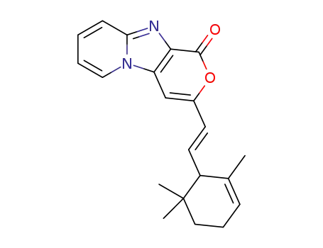 (E)-3-[2-(2,6,6-trimethylcyclohex-2-enyl)vinyl]pyrano-[3',4':4,5]imidazo[1,2-a]pyridin-1-one