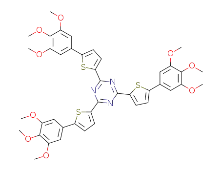 2,4,6-tris[5-(3,4,5-trimethoxyphenyl)thiophen-2-yl]-1,3,5-triazine