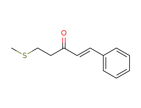 Molecular Structure of 84175-29-1 ((E)-5-(methylthio)-1-phenylpent-1-en-3-one)