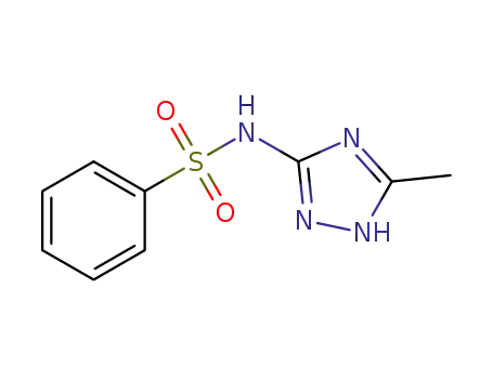 Benzenesulfonamide, N-(5-methyl-s-triazol-3-yl)- (8CI)
