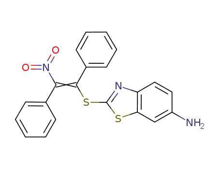 2-(2-nitro-1,2-diphenyl-1-ethenylsulfanyl)-1,3-benzothiazol-6-amine