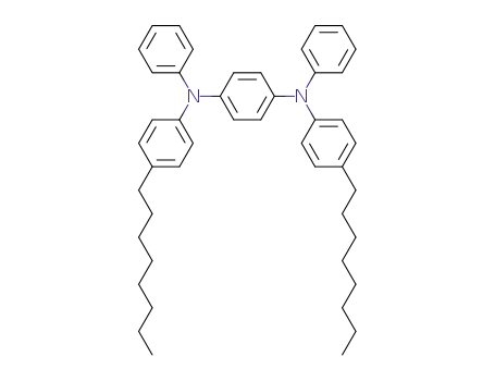 Molecular Structure of 1257423-28-1 (bis-N,N'-(4-octylphenyl)-bis-N,N'-phenyl-1,4-phenylenediamine)