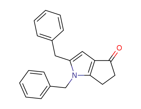 1,2-dibenzyl-5,6-dihydrocyclopenta[b]pyrrol-4(1H)-one