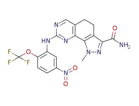 1-methyl-8-{[5-nitro-2-(trifluoromethoxy)phenyl]amino}-4,5-dihydro-1H-pyrazolo[4,3-h]quinazoline-3-carboxamide