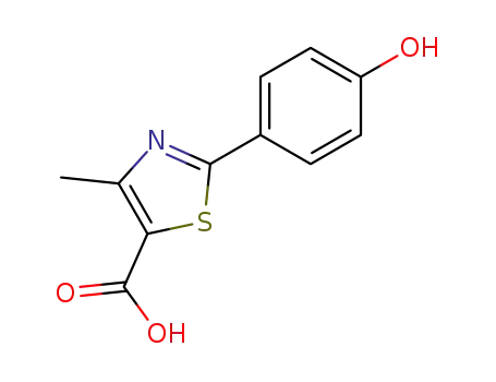 2-(4-하이드록시-페닐)-4-메틸-티아졸-5-카복실산
