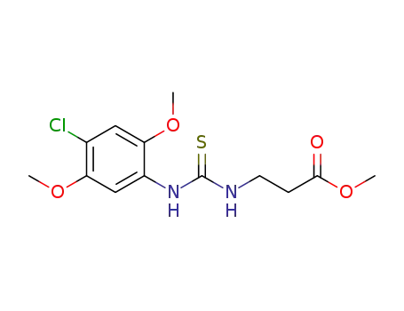 methyl 3-(3-(4-chloro-2,5-dimethoxyphenyl)thioureido)propanoate