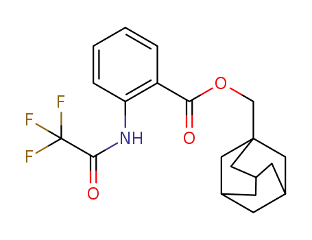 Molecular Structure of 1384165-46-1 (adamant-1-ylmethyl 2-(2,2,2-trifluoroacetamido)benzoate)