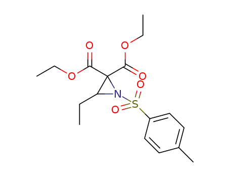 Molecular Structure of 1373511-46-6 (diethyl 3-ethyl-1-tosylaziridine-2,2-dicarboxylate)