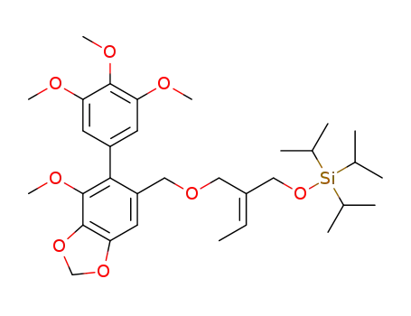 (E)-1-[(3',4',5',6-tetramethoxy-4,5-methylenedioxybiphenyl-2-yl)methoxy]-2-(triisopropylsilyloxymethyl)but-2-ene