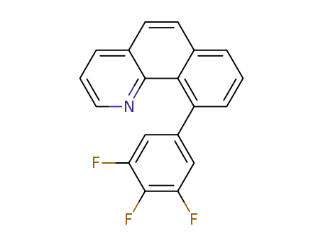 Molecular Structure of 1415320-69-2 (10-(3,4,5-trifluorophenyl)benzo[h]quinoline)