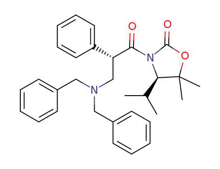 (4R)-3-[(2S)-2-phenyl-3-(N,N-dibenzylamino)propanoyl]-4-isopropyl-5,5-dimethyloxazolidin-2-one