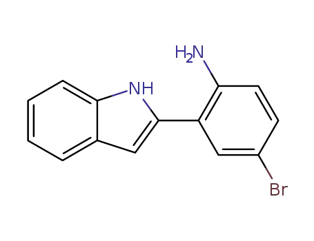 Molecular Structure of 32566-03-3 (2-(2-amino-5-bromophenyl)-1H-indole)