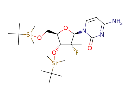 3′,5′-bis-O-tert-butyldimethylsilyl-2′-deoxy-2′-α-fluoro-2′-β-C-methylcytidine