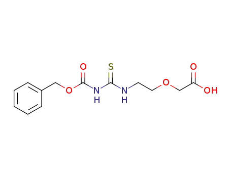 2-[2-[3-(benzyloxycarbonyl)-2-thioureido]ethoxy]acetic acid
