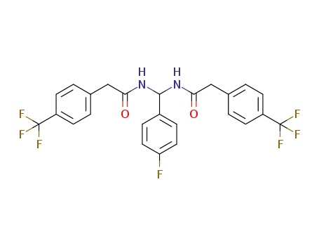 N,N'-((4-fluorophenyl)methylene)bis(2-(4-(trifluoromethyl)phenyl)acetamide)