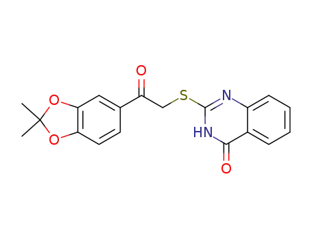2-((2-(2,2-dimethylbenzo[d][1,3]dioxol-5-yl)-2-oxoethyl)thio)quinazolin-4(3H)one