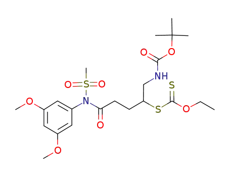 dithiocarbonic acid S-{1-((tert-butoxycarbonylamino)methyl)-4-[methanesulfonyl(3,5-dimethoxyphenyl)amino]-4-oxo-butyl} ester O-ethyl ester