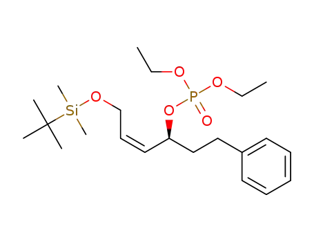 diethyl (S)-(Z)-1-tert-butyldimethylsilyloxy-6-phenyl-2-hexen-4-yl phosphate