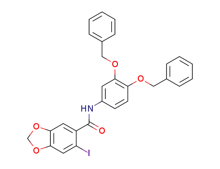 N-(2,3-bis(benzyloxy)phenyl)-6-iodobenzo[d][1,3]dioxole-5-carboxamide