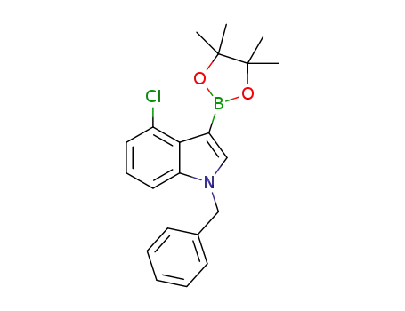 1-benzyl-4-chloro-3-(4,4,5,5-tetramethyl-1,3,2-dioxaborolan-2-yl)-indole
