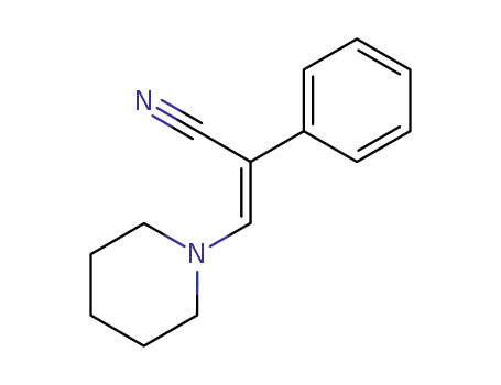 Benzeneacetonitrile, a-(1-piperidinylmethylene)-, (Z)-
