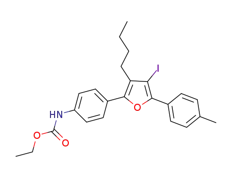 ethyl (4-(3-butyl-4-iodo-5-(p-tolyl)furan-2-yl)phenyl)carbamate