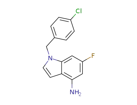 1-(4-chlorobenzyl)-6-fluoro-1H-indol-4-amine