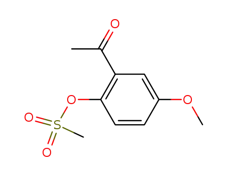 Molecular Structure of 72229-67-5 (2-acetyl-4-methoxyphenyl methanesulfonate)