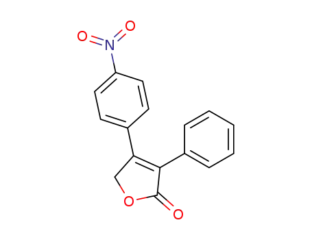 Molecular Structure of 108154-66-1 (4-(4-nitrophenyl)-3-phenylfuran-2(5H)-one)